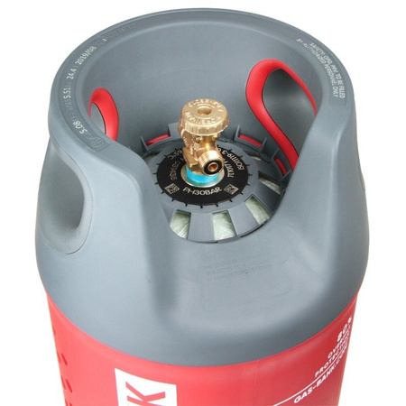 GasBank SINGLE 5 kg - LPG Refillable Gas Cylinder - DIN (G12 KLF) Inlet/Outlet