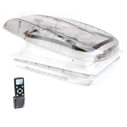 ExtraFAN roof window 40x40 cm with automatized fan transparen